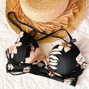 Pink Victoria’s Secret swim top new.